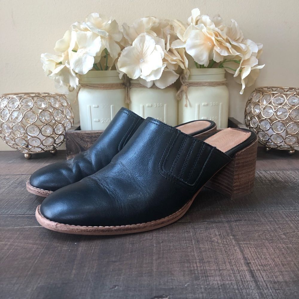 Madewell The Carey Mule in Leather